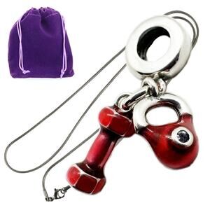 Weight Lifting Charm Necklace Fitness Accessories